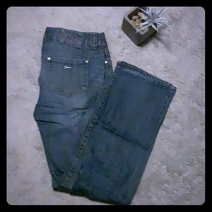 GUESS jeans. Size 29. Low cut, boot-cut, zipper